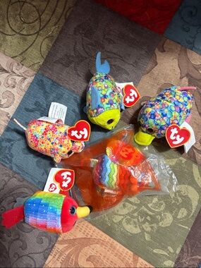 🛍️5/$20🛍️Lot of 5 Ty Mini Plush